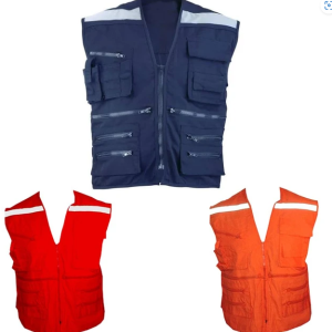 CHALECO GEOLOGO GABARDINA  100% polyester. BA3608