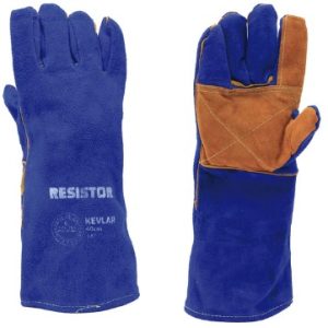 GUANTE SOLDADOR AZUL KEVLAR 16 EAF921EX