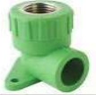 CODO PPR 90° HI CON SOPORTE 20MM X 1/2 FT1025