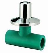 LLAVE DE PASO, CAMPANA CROMADA PPR 20MM LL2006
