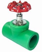 LLAVE DE PASO MANILLA METALICA ROJA PPR 20MM LL2002