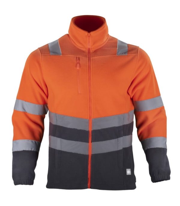 MICROPOLAR HI-VIS CLASE 2 BI-COLOR MANGA LARGA HOMBRE TE03199