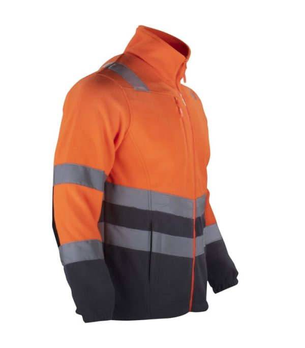 MICROPOLAR HI-VIS CLASE 2 BI-COLOR MANGA LARGA HOMBRE TE03199 - Imagen 2