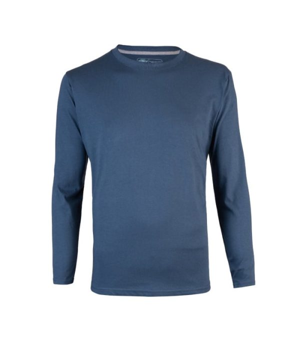 Polera DryFresh Smooth® 60% Algodón Manga Larga Hombre TE01176 - Imagen 3