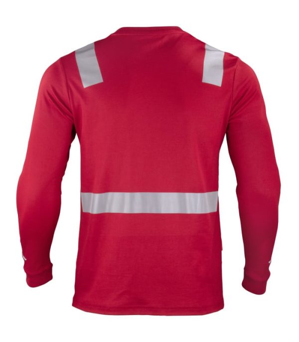 Polera Hibrida con Cinta Reflectiva Manga Larga Hombre  TE01281 - Imagen 2
