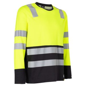 Polera Hibrida Hi-Vis Bi Color Manga Larga Hombre TE01301