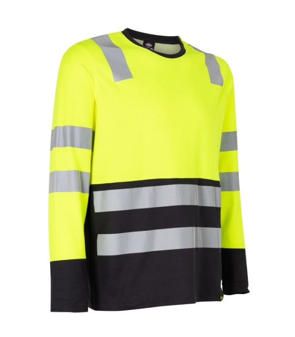 Polera Hibrida Hi-Vis Bi Color Manga Larga Hombre TE01301
