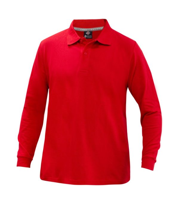 Polera Polo Confort Spandex Manga Larga Hombre TE02346 - Imagen 2
