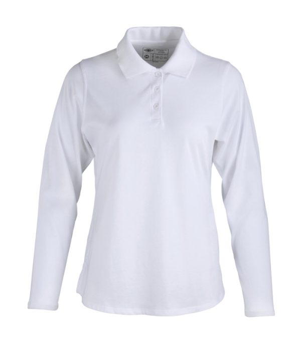 Polera Polo DryFresh Smooth® 60% Algodón Manga Larga Mujer TE02316