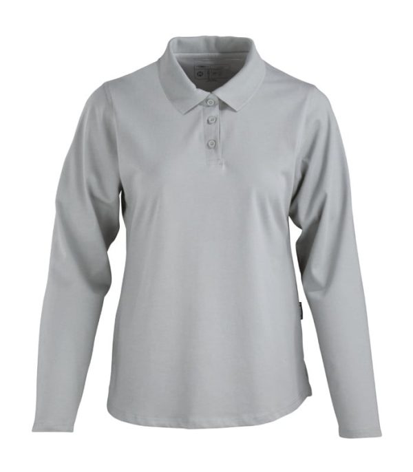 Polera Polo DryFresh Smooth® 60% Algodón Manga Larga Mujer TE02316 - Imagen 2