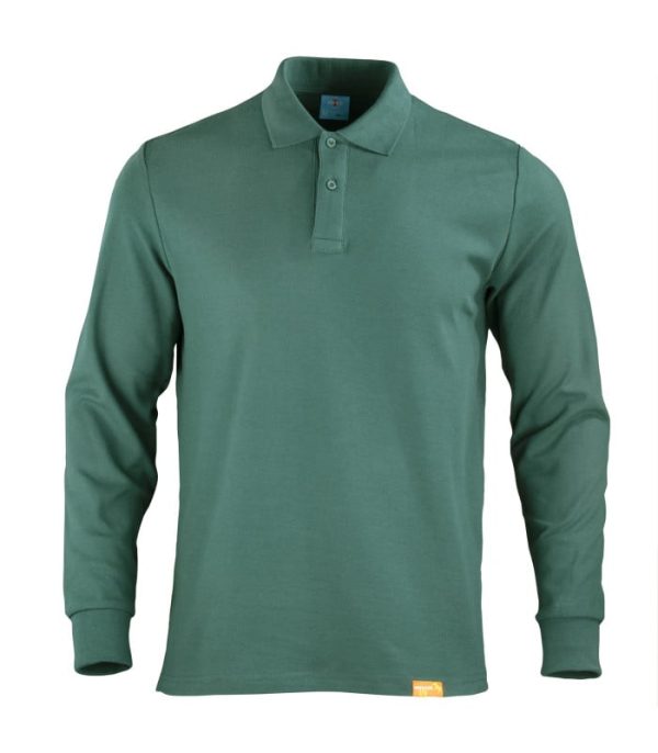 Polera Polo 80% Algodón Manga Larga Hombre TE02026 - Imagen 2